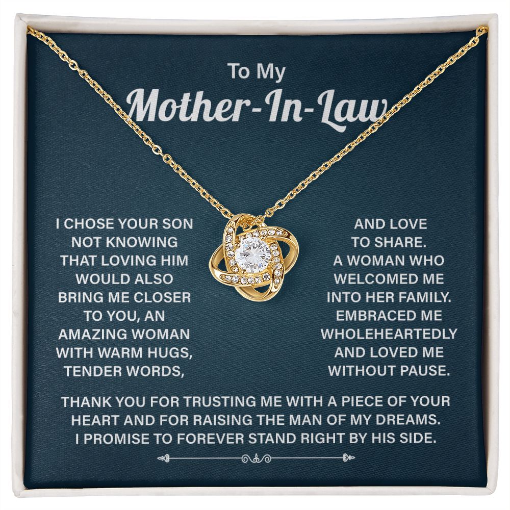 TO My Mother-In-law I Promise To Forever Stand Right By This His Side