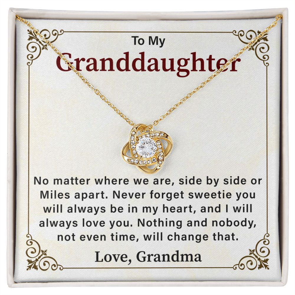 To My Granddaughter Never Forget Sweetie You Will Always Be My heart