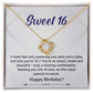 Sweet 16 Sending You Lots Of Love , On This Super Special Occasion