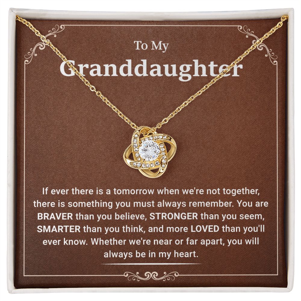 To My Granddaughter If Ever There Is A Tomorrow When We're Not Together You Will Always Be In My Heart