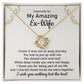 Graceful Reminders Necklace: The Perfect Heartfelt Gift for Your Amazing Ex-Wife Love Knot Gold Necklace For Ex Soulmate