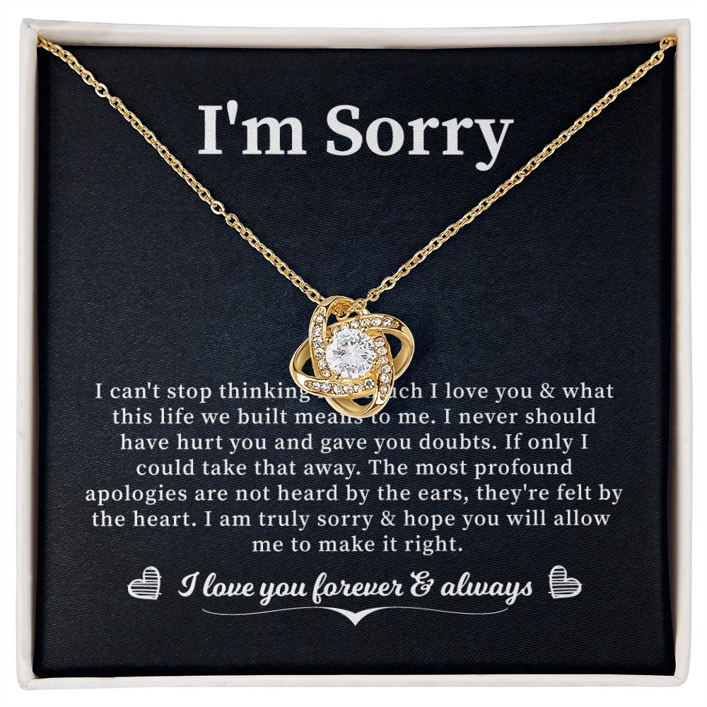 I Am Sorry I love you Forever From Husband/Wife/ Boyfriend/ Girlfriend
