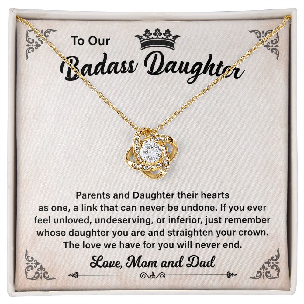To Our Badass Daughter The Love Me Have For You Will Never End Love, Mom And Dad