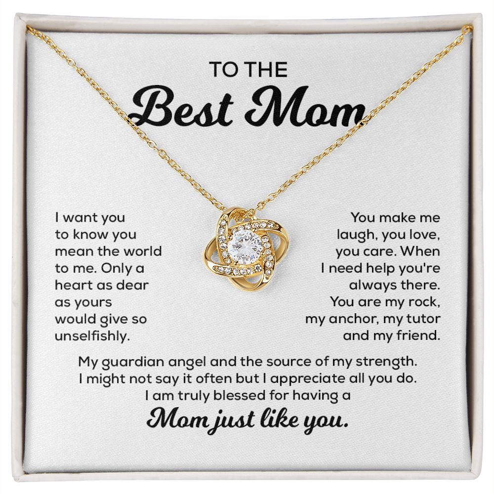 To My Best Mom I Might Not Say It Often But I Appreciate All You D, Mom Just Like You