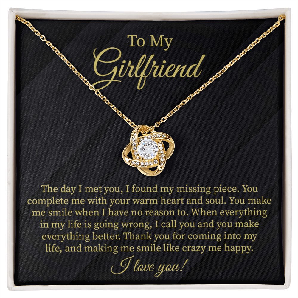 To My Girlfriend Making Me Smile Like Crazy Me Happy, I Love You