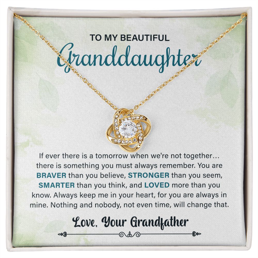 To My Beautiful Granddaughter Always Keep Me In Your Heart