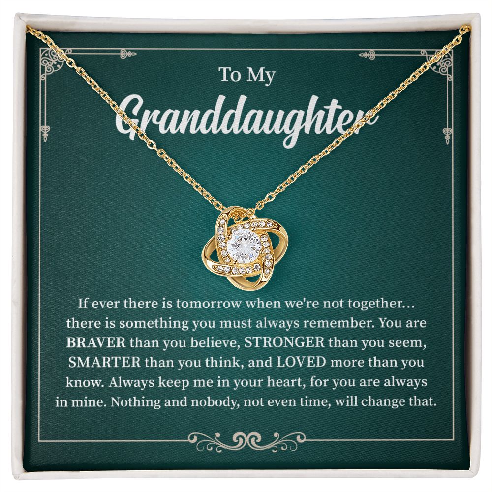 To My Granddaughter Always Keep Me In Your Heart, For You Are Always In Mine