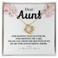 Dear Aunt For Keeping Watch Over Me