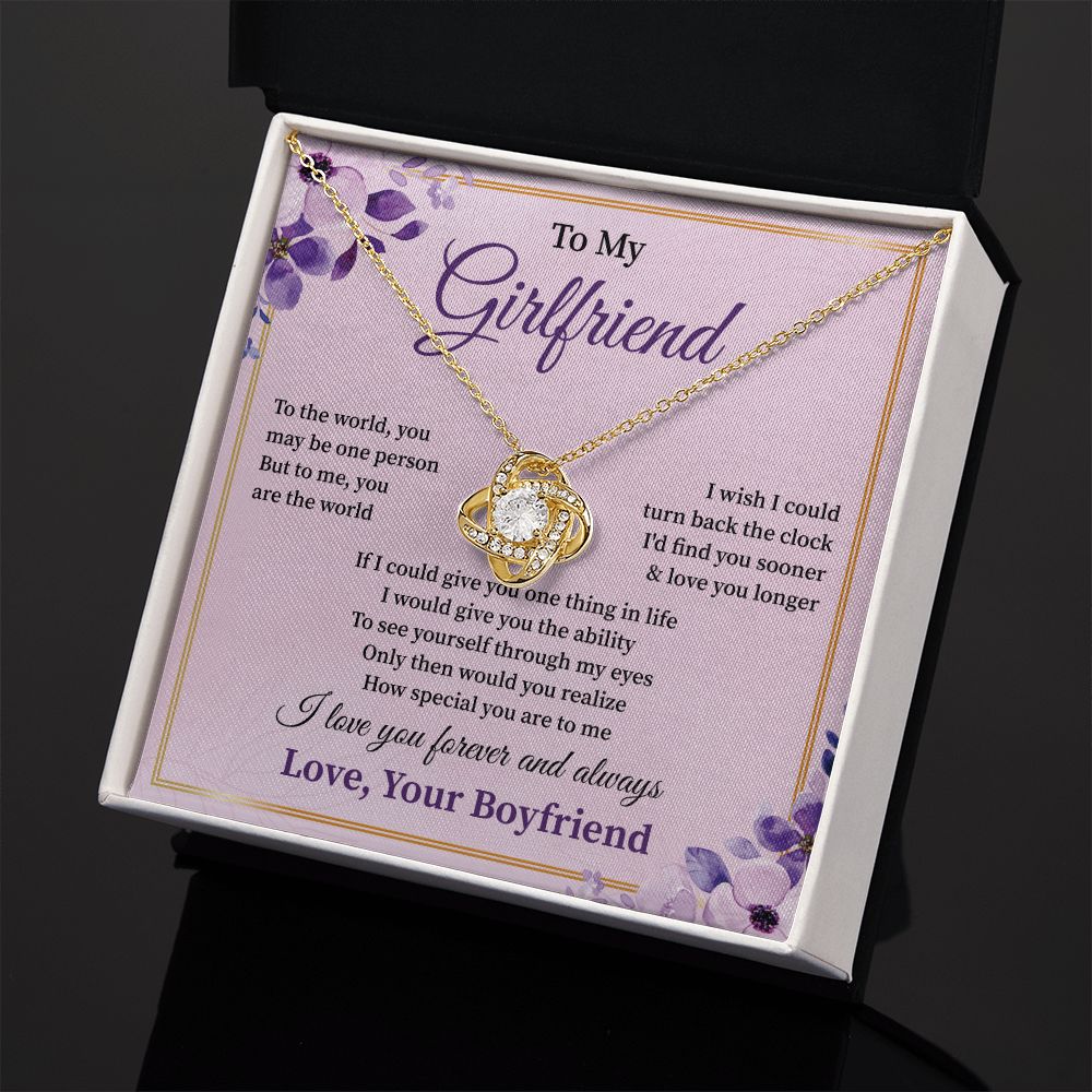 To My Girlfriend Love You Forever From Your Boyfriend.