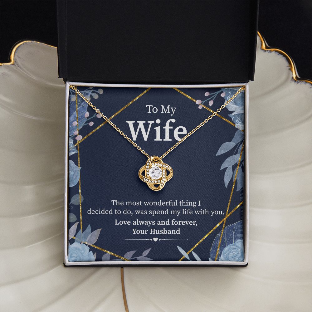 Necklace Gift To My Wife: Love Always Forever From Husband - Jewelayer