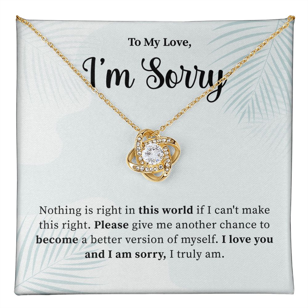 To My Love, I'm Truly Sorry