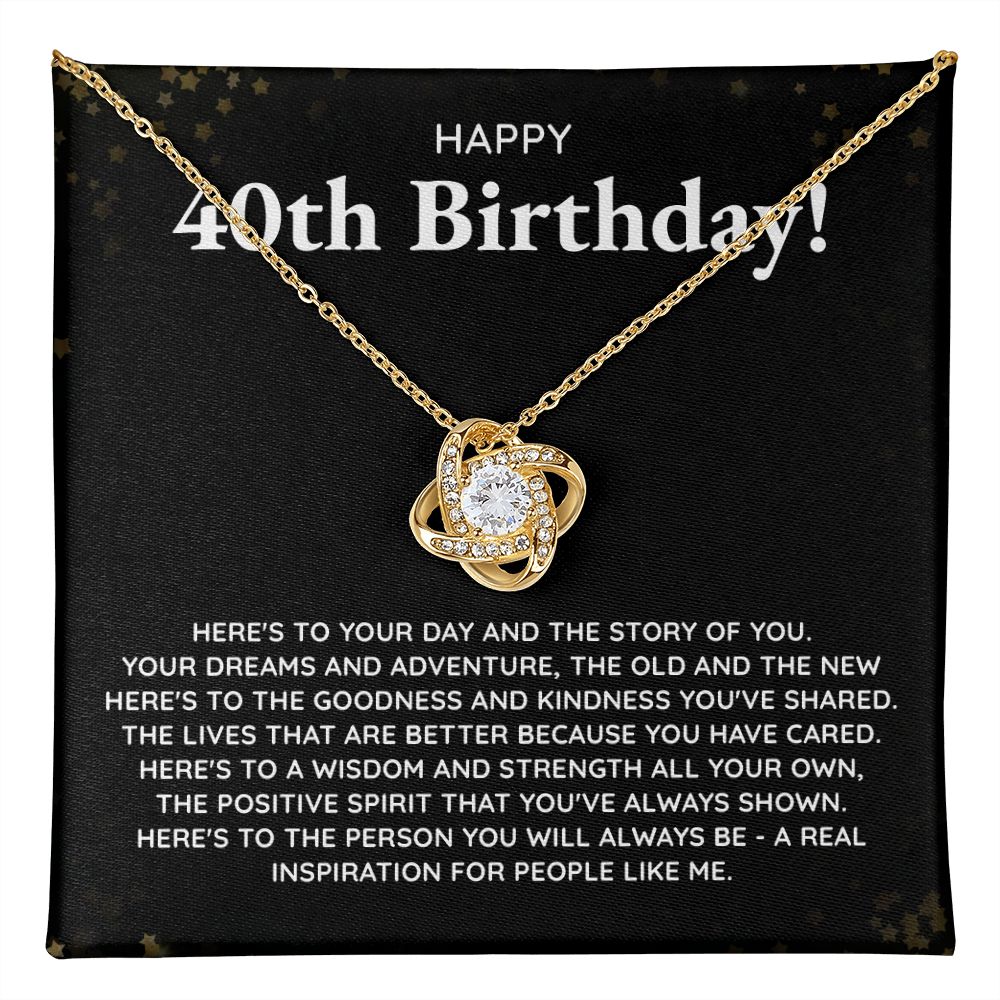 Happy 40th Birthday Here's To Your Day And The Story Of You