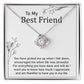 Best Friend Necklace Gift with Thank You Note
