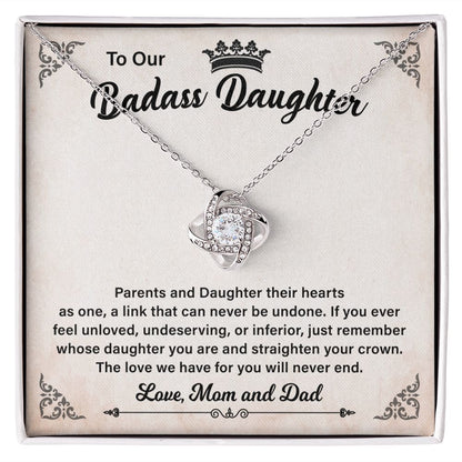 To Our Badass Daughter The Love Me Have For You Will Never End Love, Mom And Dad