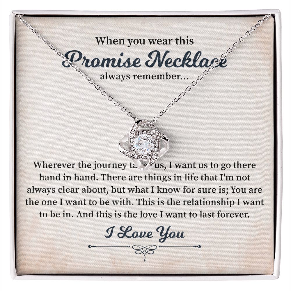 When You Wear This Promise Necklace Always Remember