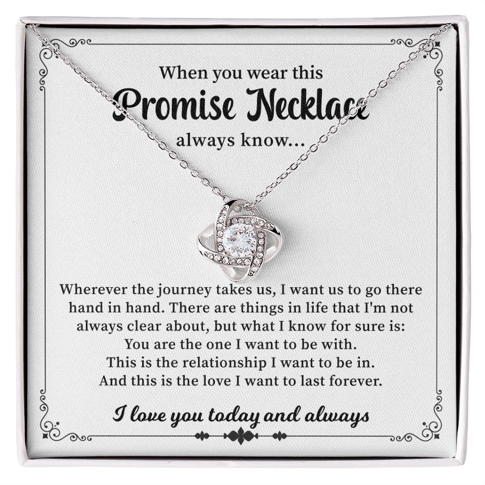 When You Wear This Promise Necklace Always Know