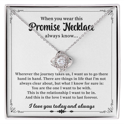 When You Wear This Promise Necklace Always Know
