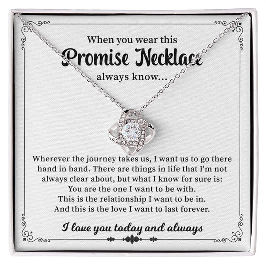 When You Wear This Promise Necklace Always Know