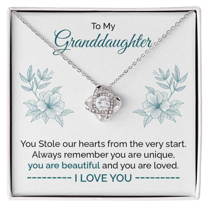 To My Granddaughter You Stole Our Hearts From The Every Very Start