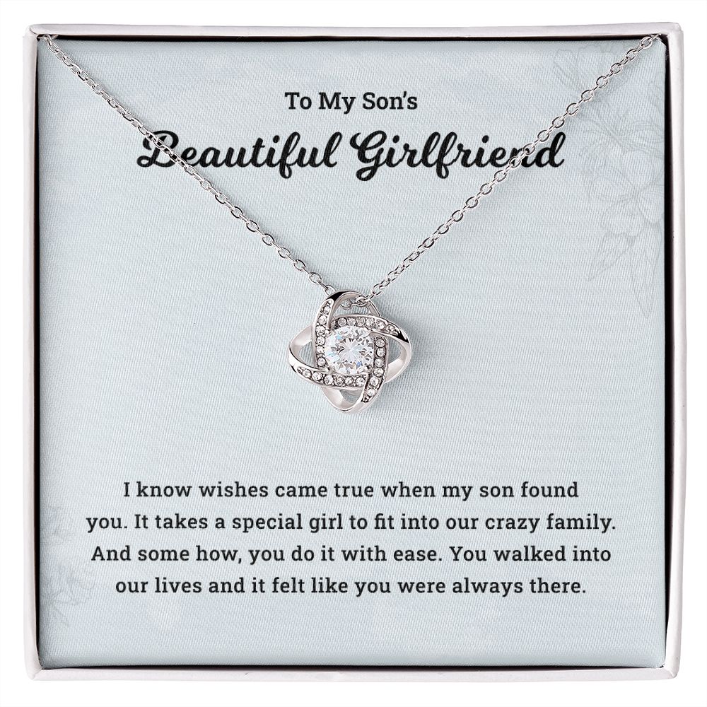 To My Son's Beautiful Girlfriend Like You Were Always there