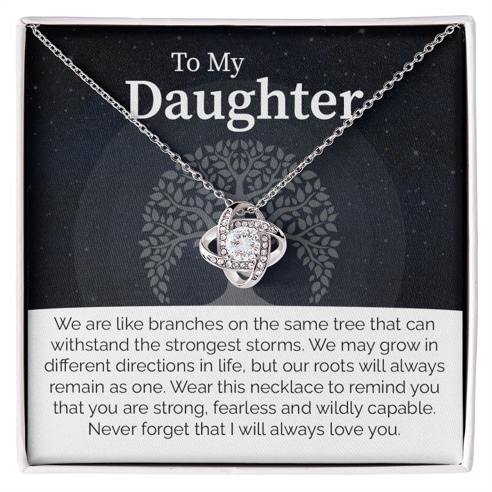 To My Daughter We are Like Branches on The Same Tree, Gifts For Daughter Birthday Valentine's Day From Mom or Dad