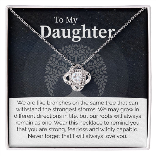 To My Daughter We are Like Branches on The Same Tree, Gifts For Daughter Birthday Valentine's Day From Mom or Dad