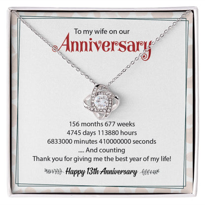 To My Wife On Our Happy 13th Anniversary Thank You For Give Me The Best Year Of My Life