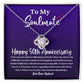 50th Anniversary Necklace for Soulmate