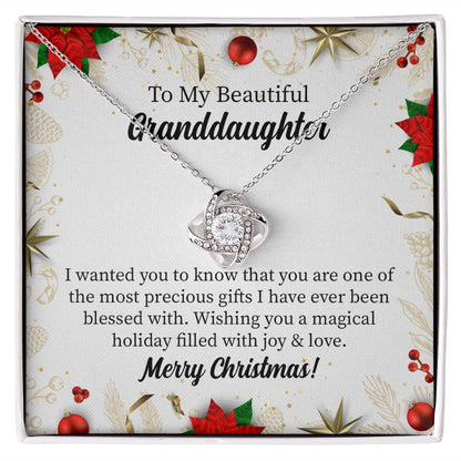 To My Beautiful Granddaughter Marry Christmas