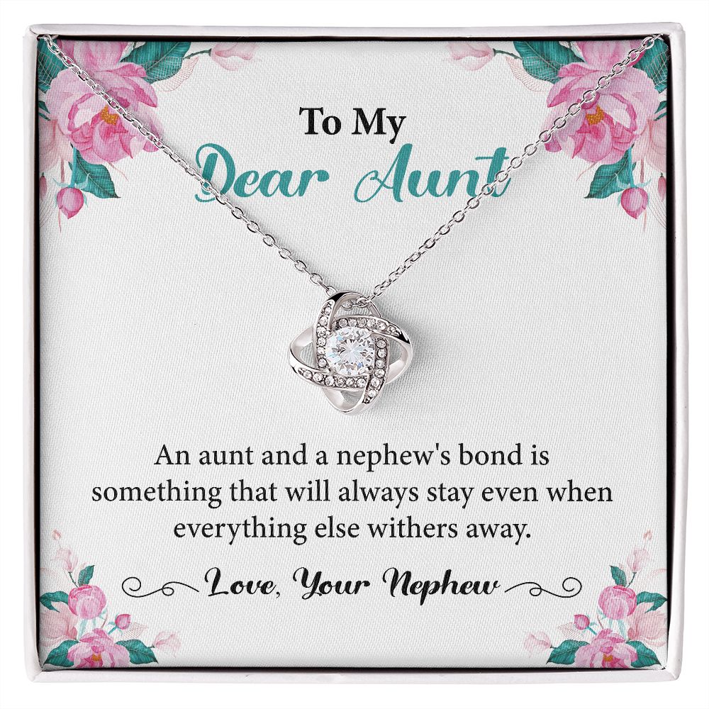 To My Dear Aunt Love,  Your Nephew