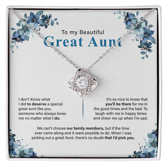 To My Beautiful Great Aunt