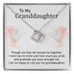 Granddaughter Necklace Gift with Loving Message Card