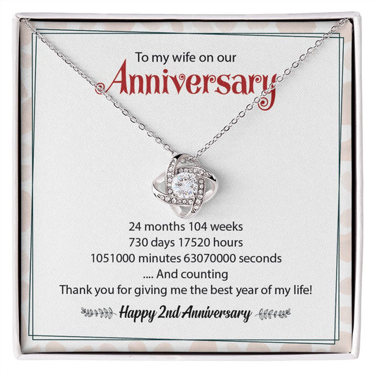 To My Wife On Our Happy 2nd Anniversary  Thank You For Give Me The Best Year Of My Life