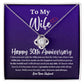 30th Anniversary Necklace Gift for Wife From Husband