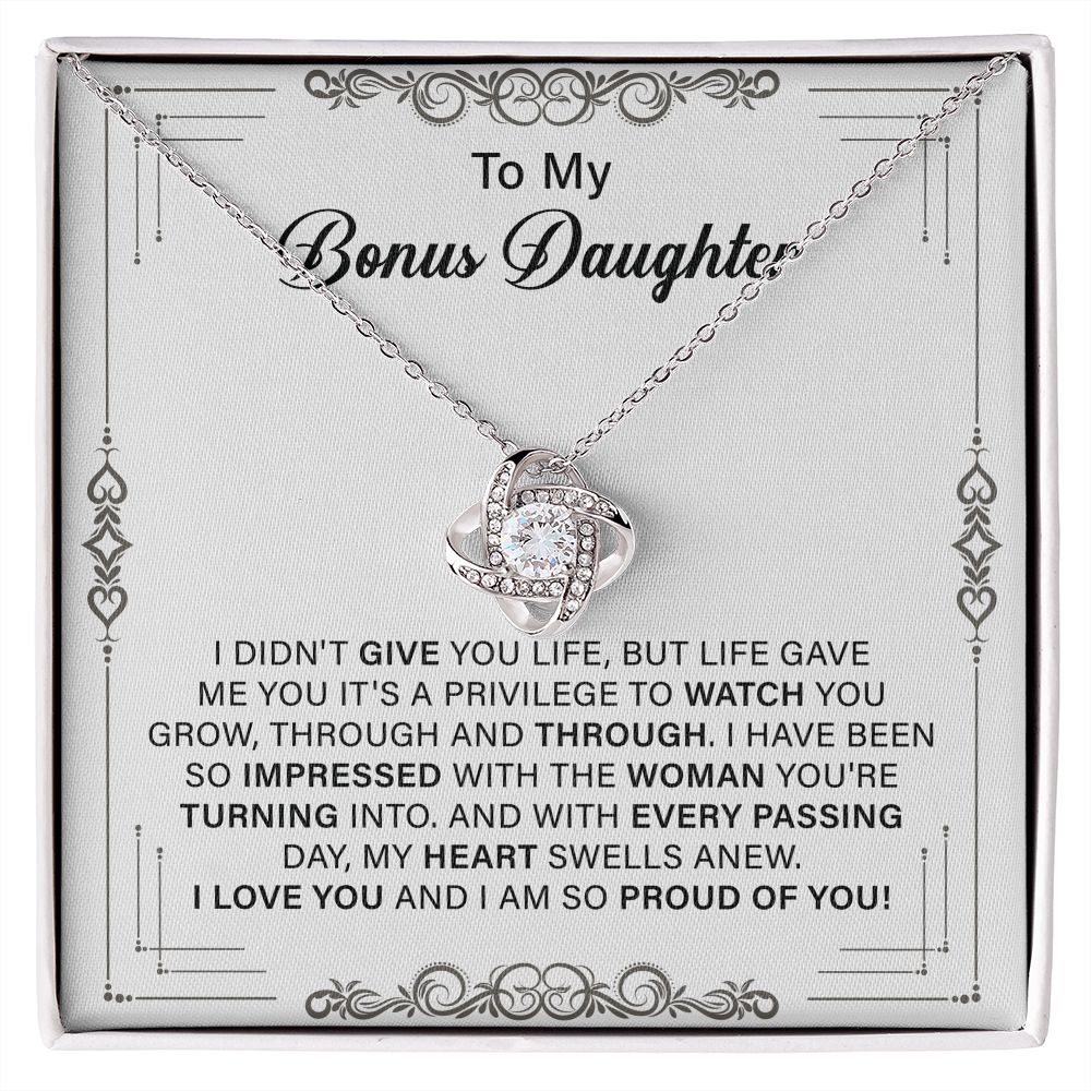 TO My Bonus Daughter I love You And I Am So Proud Of You