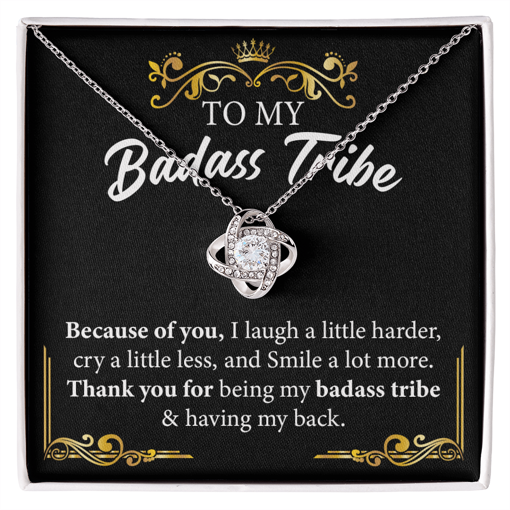 Badass Tribe Necklace Gift with Empowering Message
