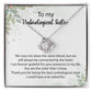 Unbiological Sister Necklace Gift with Heartfelt Note