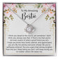 To My Amazing Bestie Necklace Gift with Note