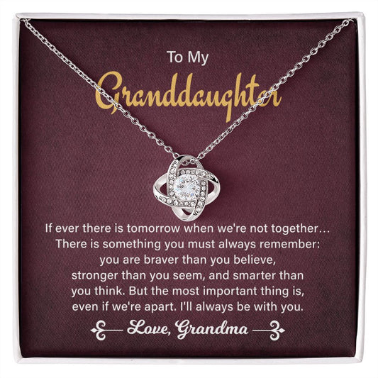 To My Granddaughter I'll Always Be With You, Birthday Valentine's Day Christmas Present From Grandma