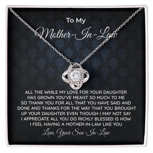 TO My Mother-In-Law I Feel Having A Mother-In-Law Like you, Love Your Son-In-Law