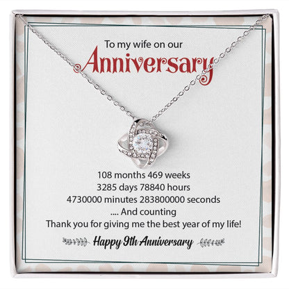 To My Wife On Our Happy 9th Anniversary Thank You For Give Me The Best Year Of My Life