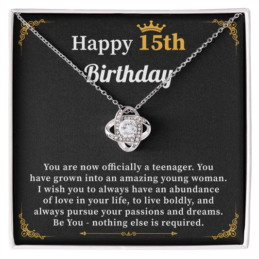 Happy Birthday 15th Birthday Be You- Nothing Else is Required