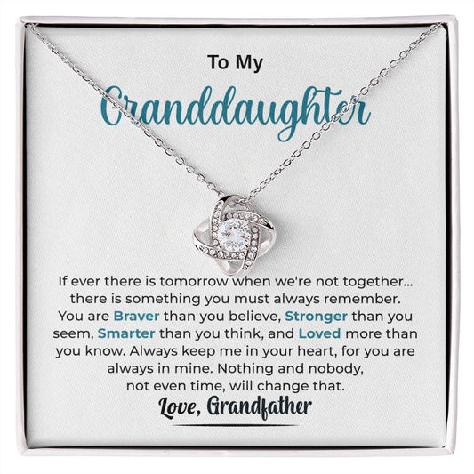 To My Granddaughter Always keep Me In Your Heart, For You Are  Always In Mine