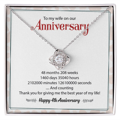 To My Wife On Our Happy 4th Anniversary  Thank You For Give Me The Best Year Of My Life