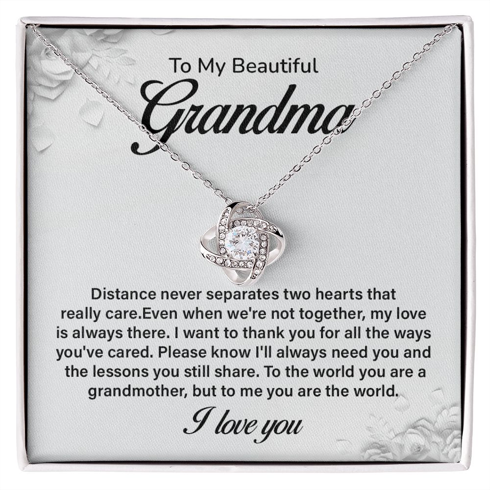 To My Beautiful Grandma Distance Never Separates Two Hearts That Really Care