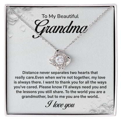 To My Beautiful Grandma Distance Never Separates Two Hearts That Really Care