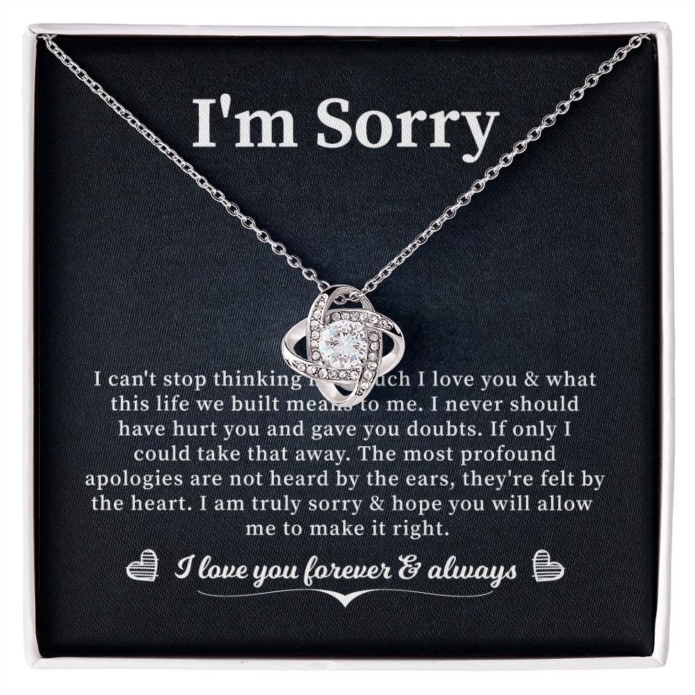 I Am Sorry I love you Forever From Husband/Wife/ Boyfriend/ Girlfriend