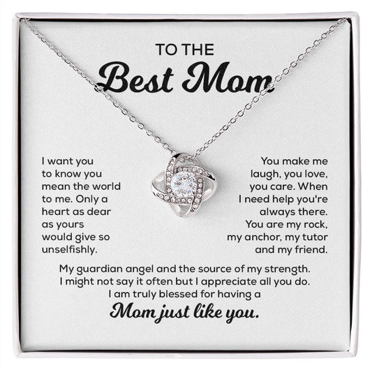 To My Best Mom I Might Not Say It Often But I Appreciate All You D, Mom Just Like You