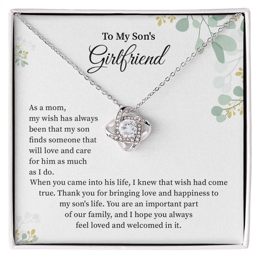 TO My son's girlfriend - as a mom