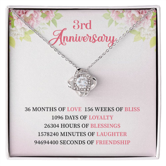 3rd anniversary for woman
